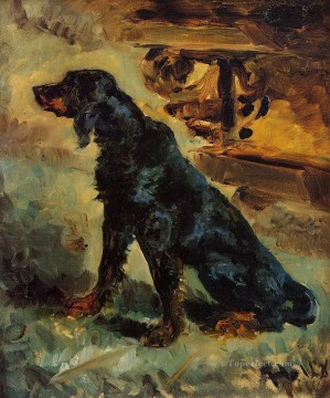 dun ein Gordon Setter gehören  alphonse 1881 Toulouse Lautrec Henri de Welpen COMTé Ölgemälde